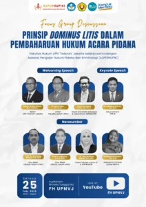 Focus Group Discussion Fakultas Hukum UPN Veteran Jakarta dengan ASPERHUPIKI